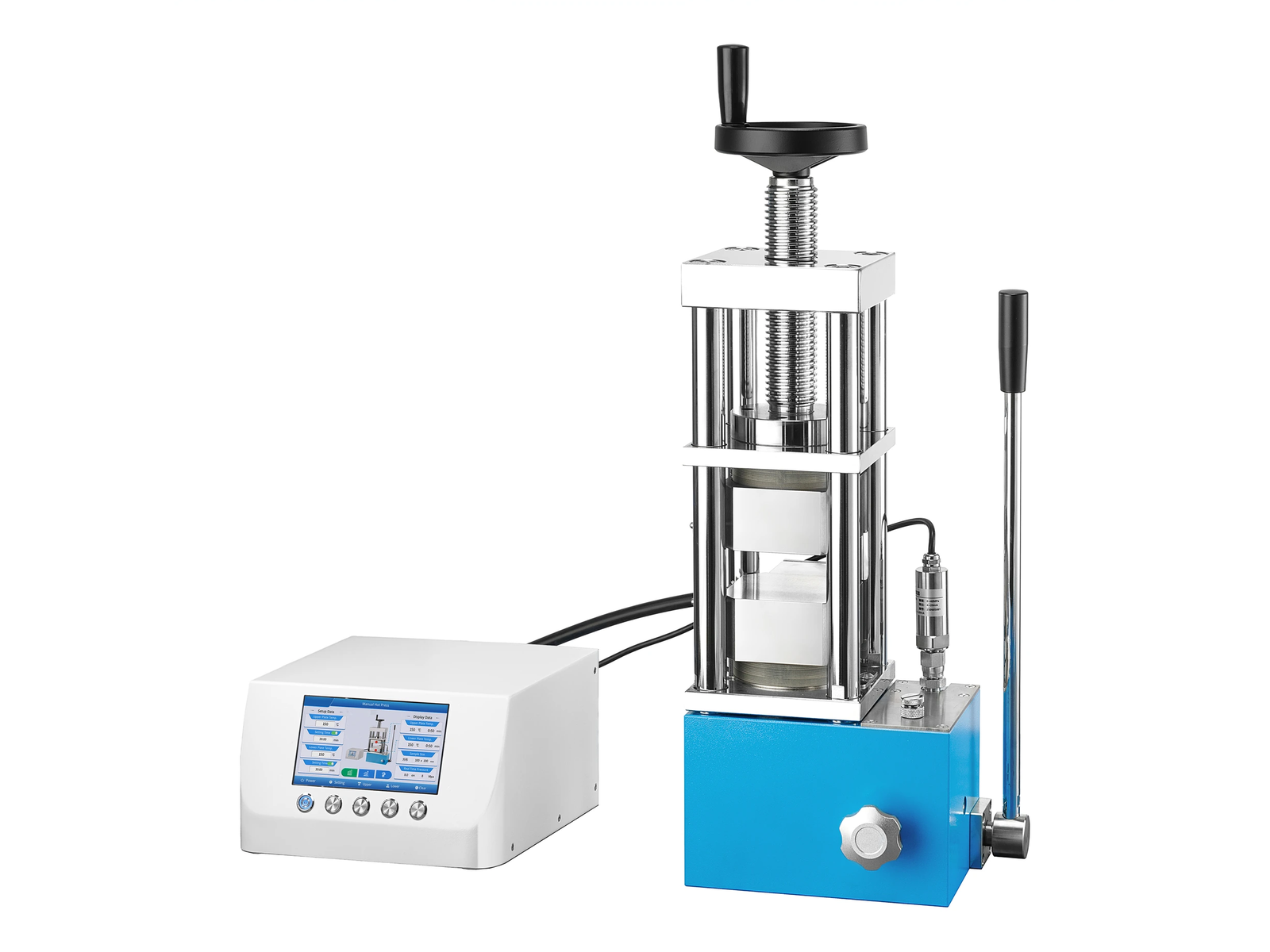 PCH-600C Manual Hot Press with 100 × 100 mm Platens
