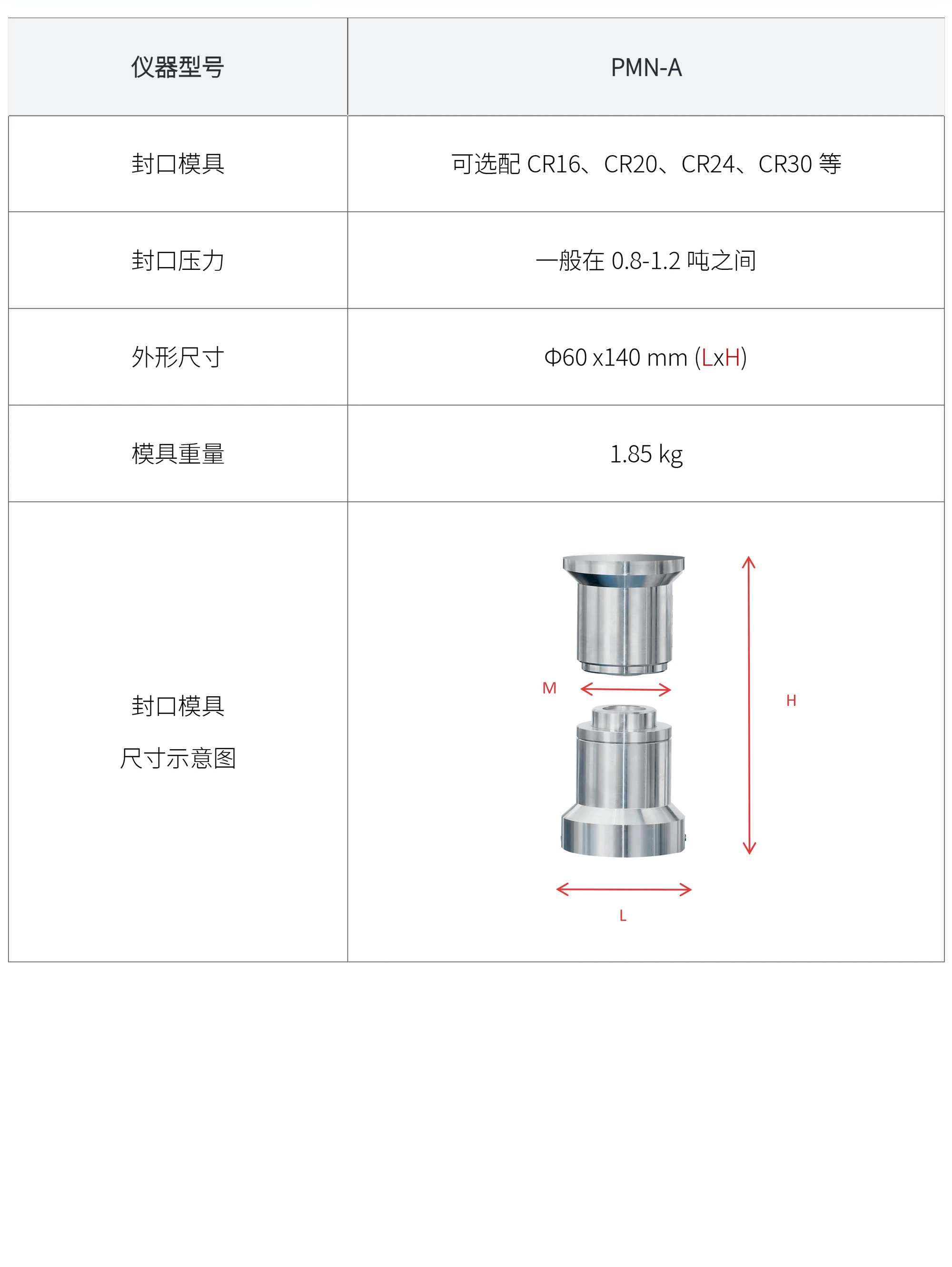 PMN-A 厂家技术参数表