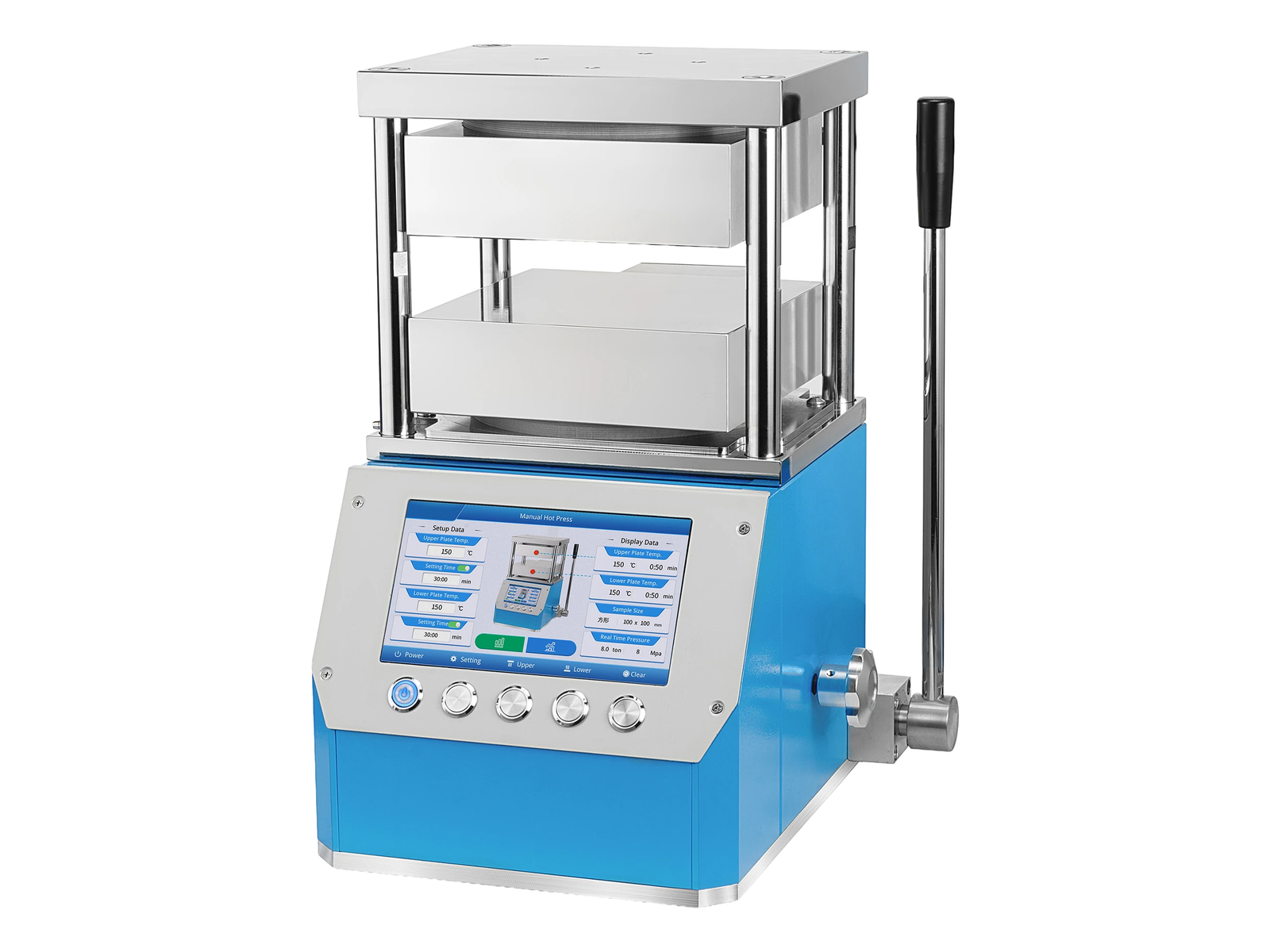PC-600D1 Double Plate Hot Press[180mm] - Compact Version