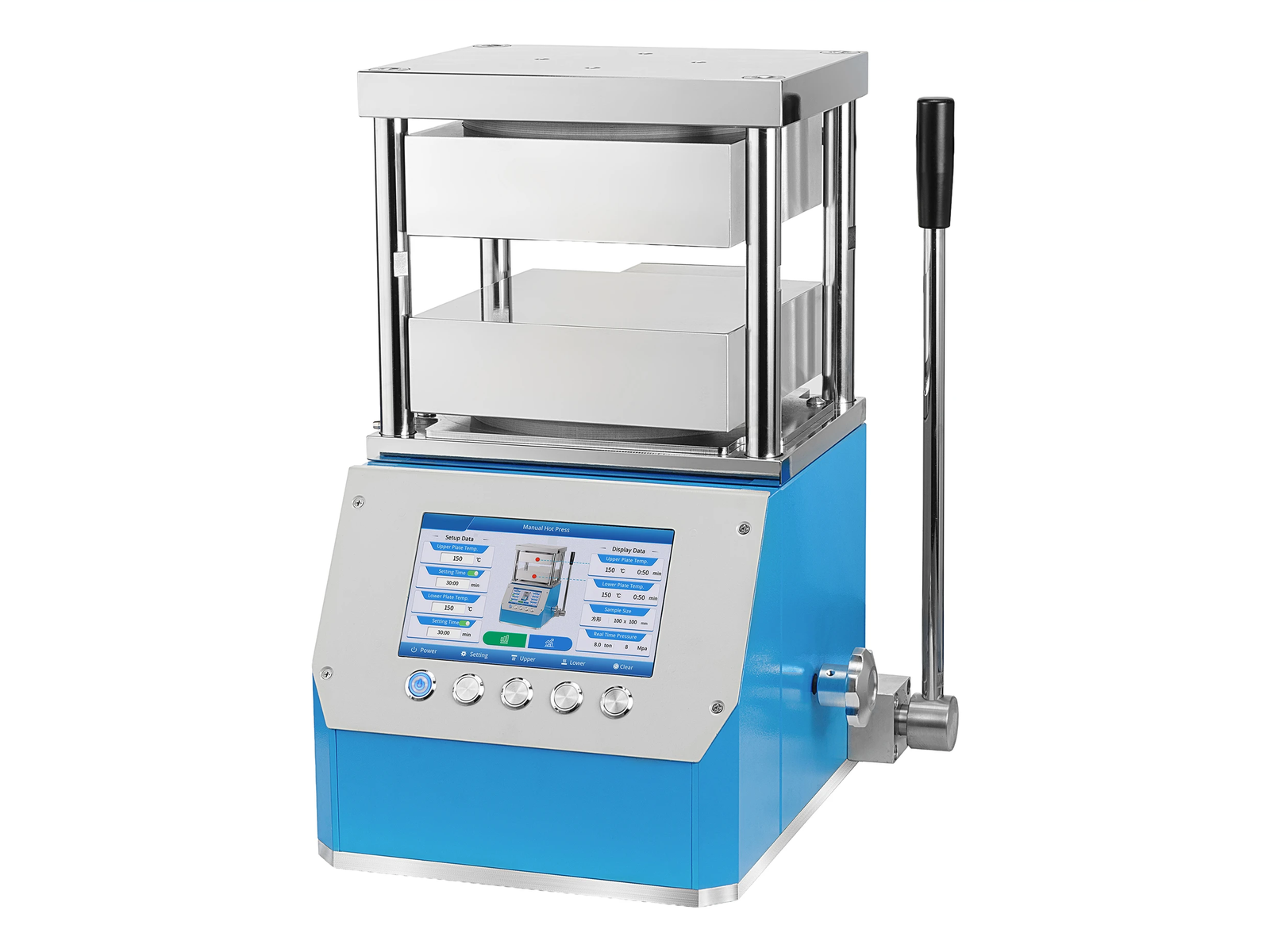 PC-600D2 Double Plate Hot Press[200mm] - Compact Version