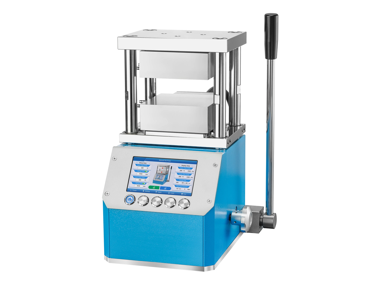 PC-600C Double Plate Hot Press[120mm] - Compact Version