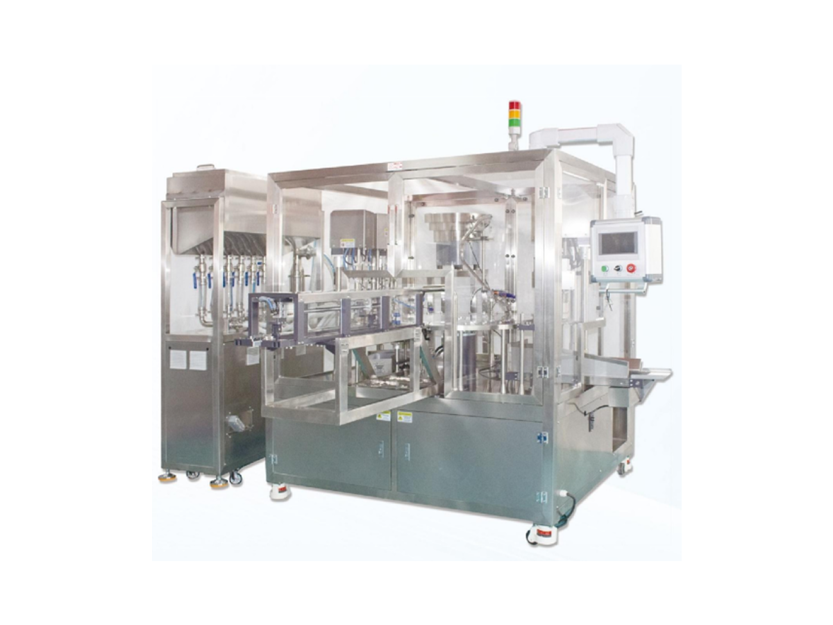 Automatic 6 Nozzle Spout Pouch Filling and Capping Machine